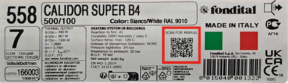 Etichetta Calidor Super B4